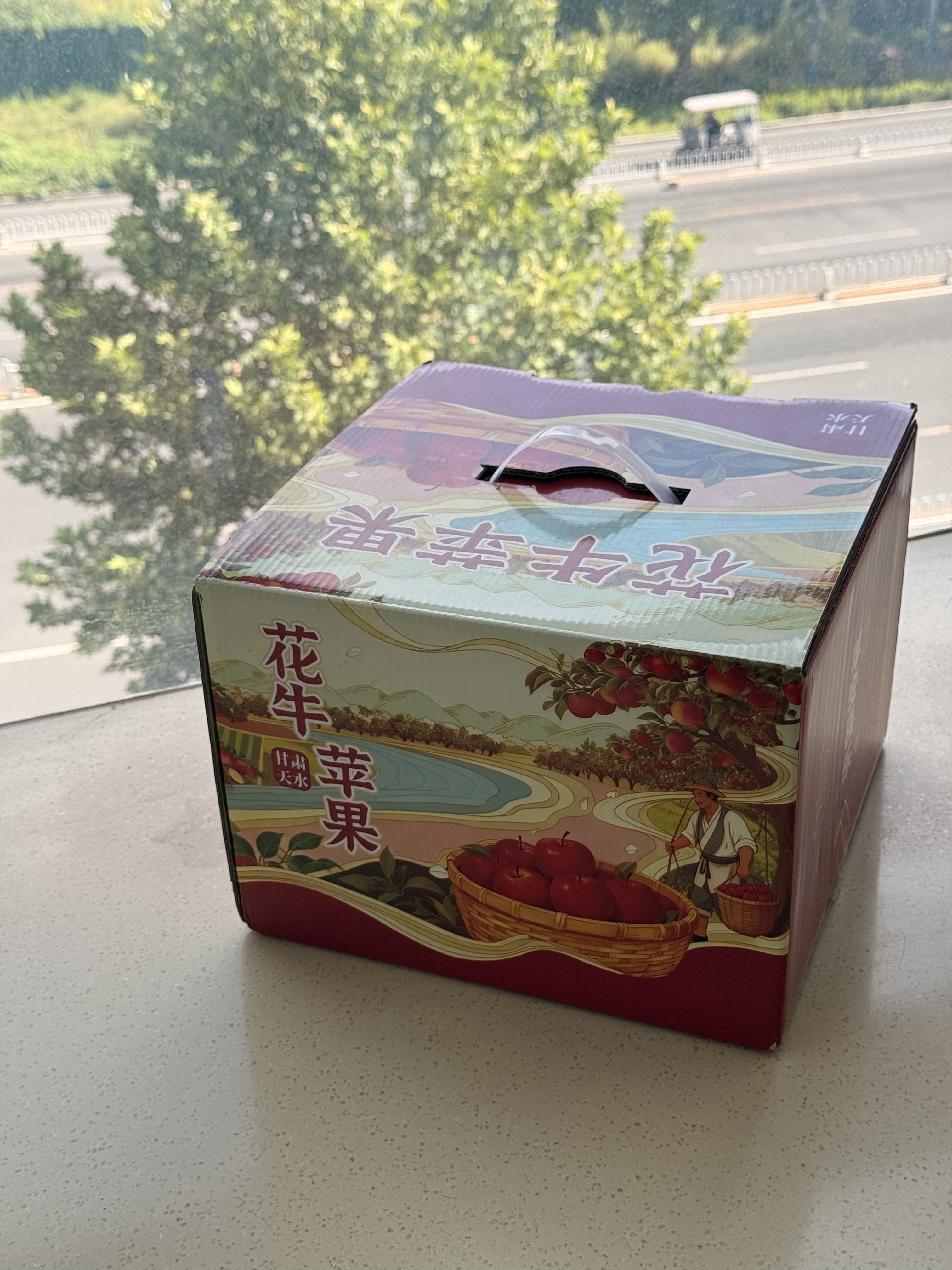 京地达水果礼盒装花牛苹果甘肃天水18枚净重10斤单果250g+源头直发包邮 实拍图