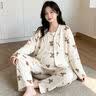 爱茵慕西孕妇睡衣秋冬月子服三件套加厚空气棉夹层哺乳衣怀孕期秋季家居服 ASY813#不带胸垫三件套 XL码 (推荐体重120-140斤左右) 实拍图