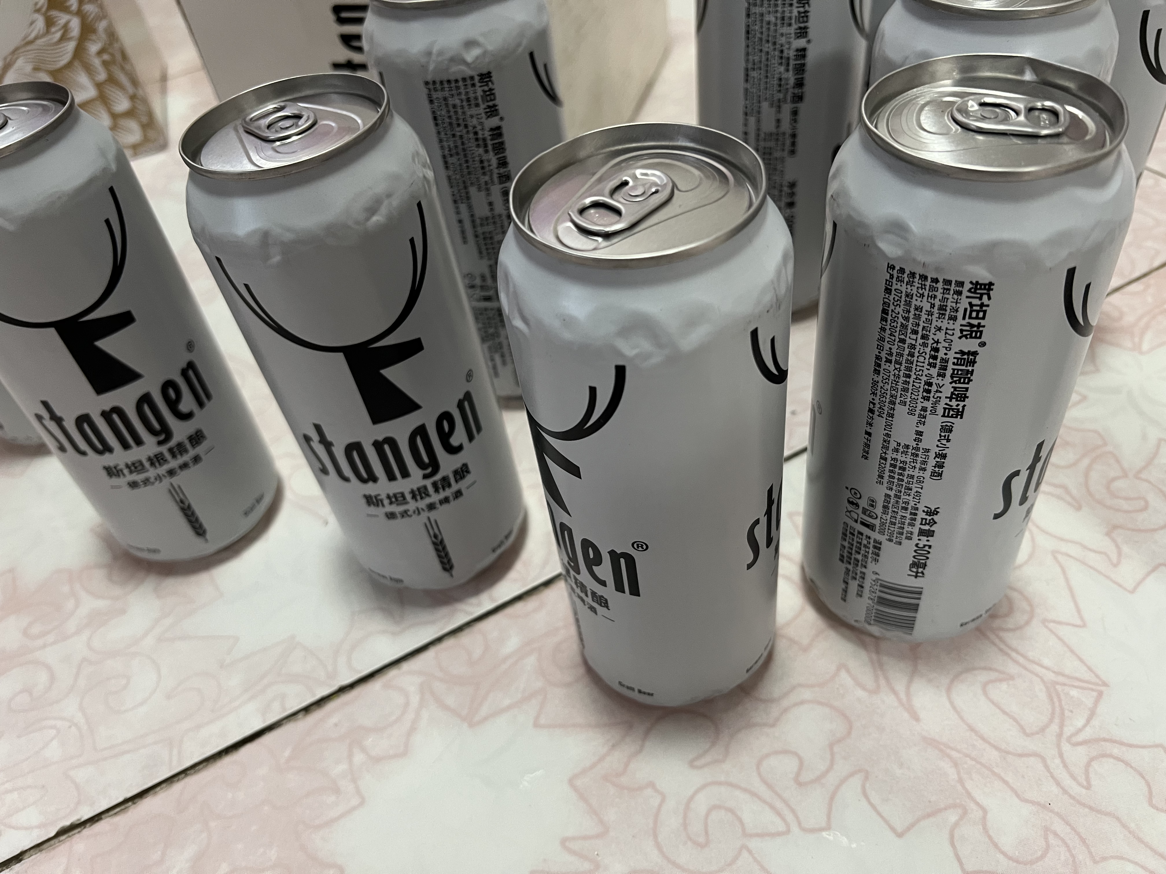 斯坦根（stangen）精酿德式小麦全麦白啤酒 500ml*12罐整箱装京东自营国庆礼品 实拍图