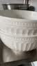 ARST雅誠德陶瓷盘子菜盘家用新款高脚碗纯白浮雕乔迁餐具轻奢抗菌碗碟套装礼 6寸米兰抗菌罗迪高脚碗 实拍图