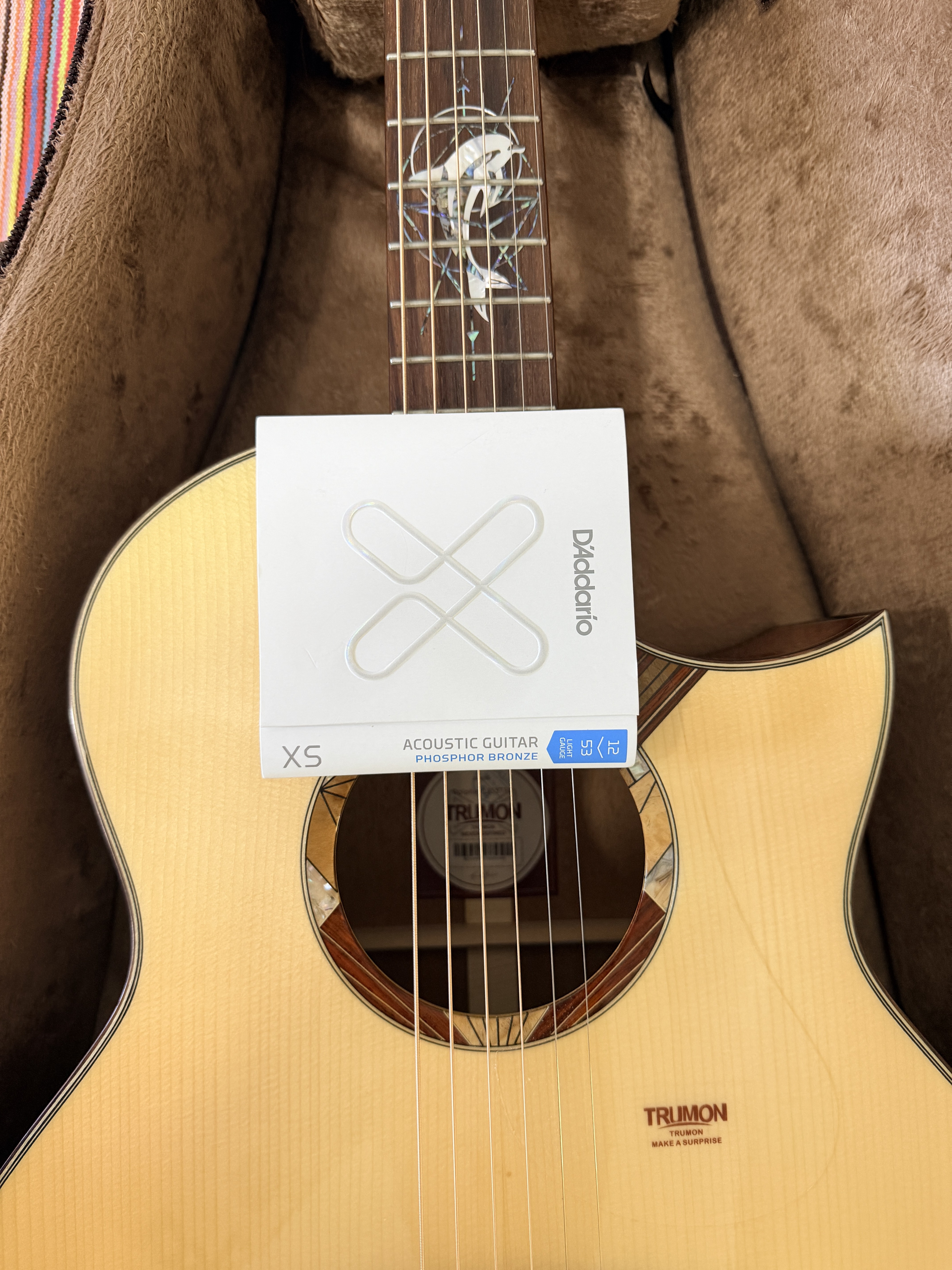 达达里奥（D'Addario）XSAPB1253美国进口民谣吉他琴弦 防锈镀膜钢弦芯 适中12-53磷铜 实拍图