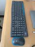 罗技（Logitech）MK275 键鼠套装 无线键鼠套装 办公键鼠套装 全尺寸 商务键鼠套装 带无线2.4G接收器 黑蓝色 实拍图