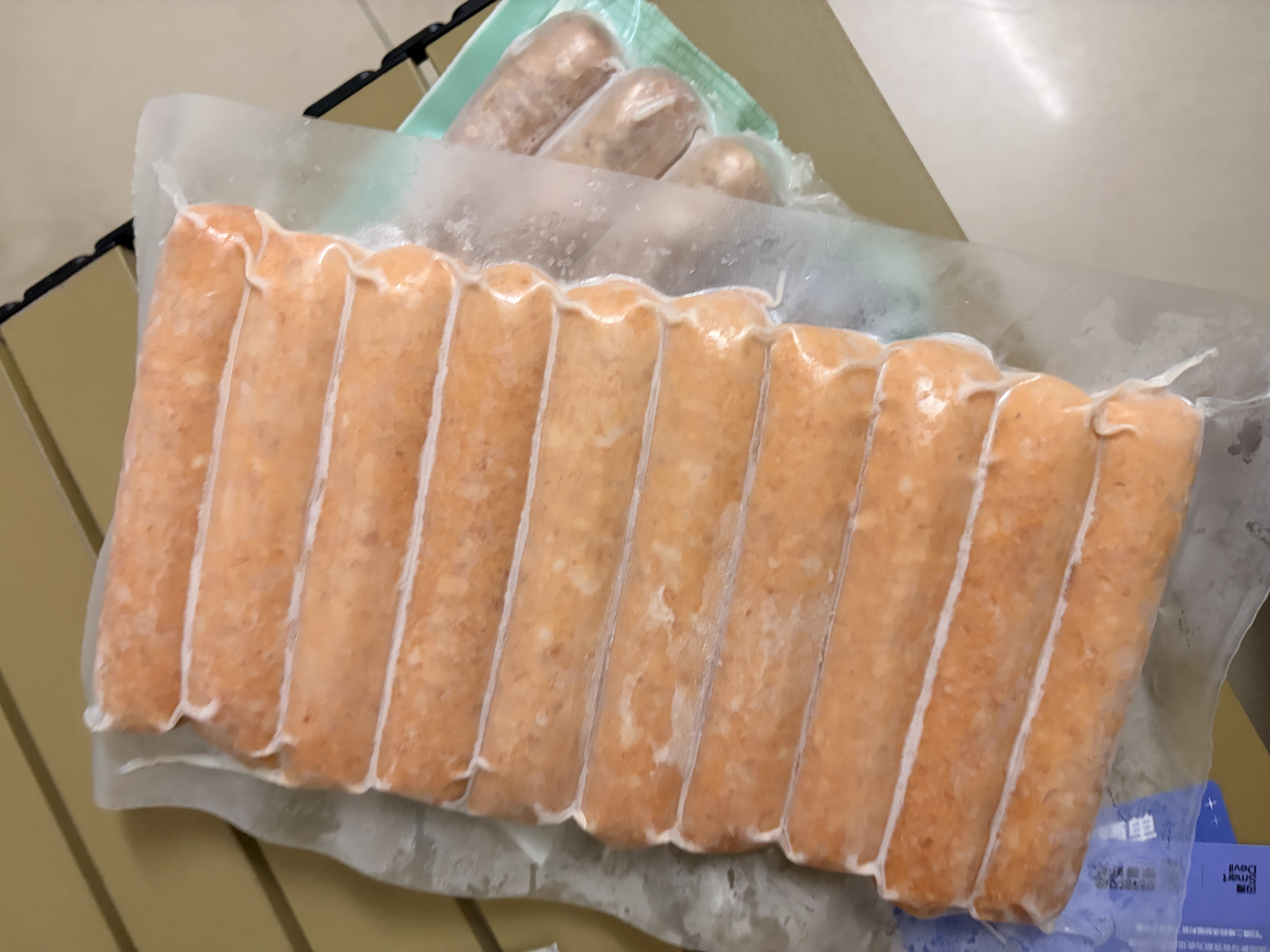 大希地火山石烤肠黑胡椒肉肠1016g/20根 早餐热狗 空气炸锅煎烤半成品 实拍图