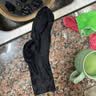 迪卡侬（DECATHLON）透气吸汗袜子运动袜高帮棉袜柔软舒适男女长袜 RS160-商务黑色-3双装 【39-42】(鞋码39/40/41/42) 实拍图