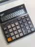 卡西欧（CASIO）超宽计算器DH-12-BK 黑色 无声款 12位双电源 专业计算系列 实拍图