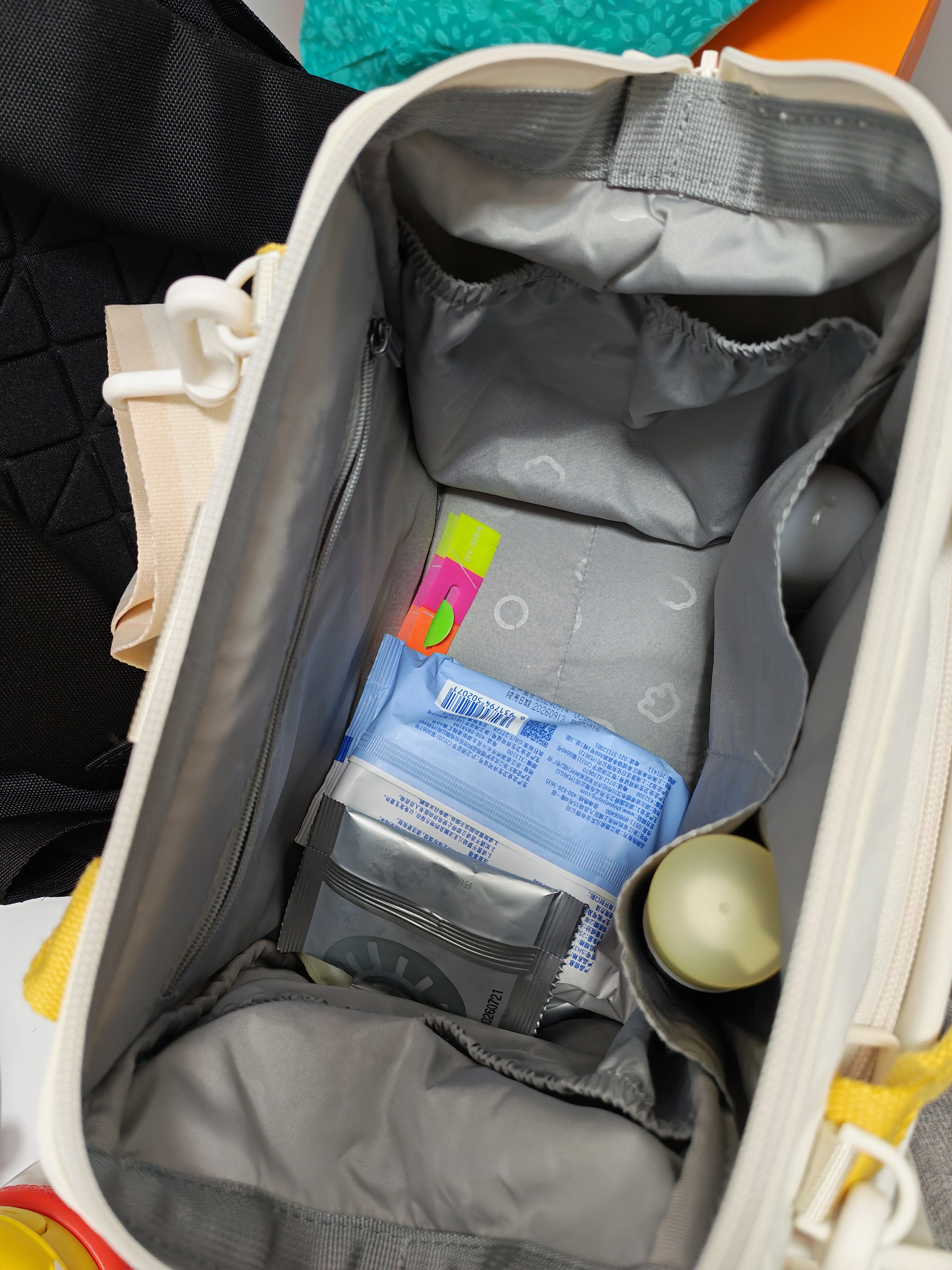babycare育儿包双肩大容量遛娃轻便斜挎多功能防泼水非妈咪包 云海米 实拍图