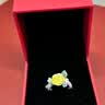 中国黄金（CHINA GOLD）花朵黄金戒指女款足金玫瑰花编织指环情人节生日礼物送女友闺蜜 玫瑰花戒指【粉绳】约0.1g 实拍图