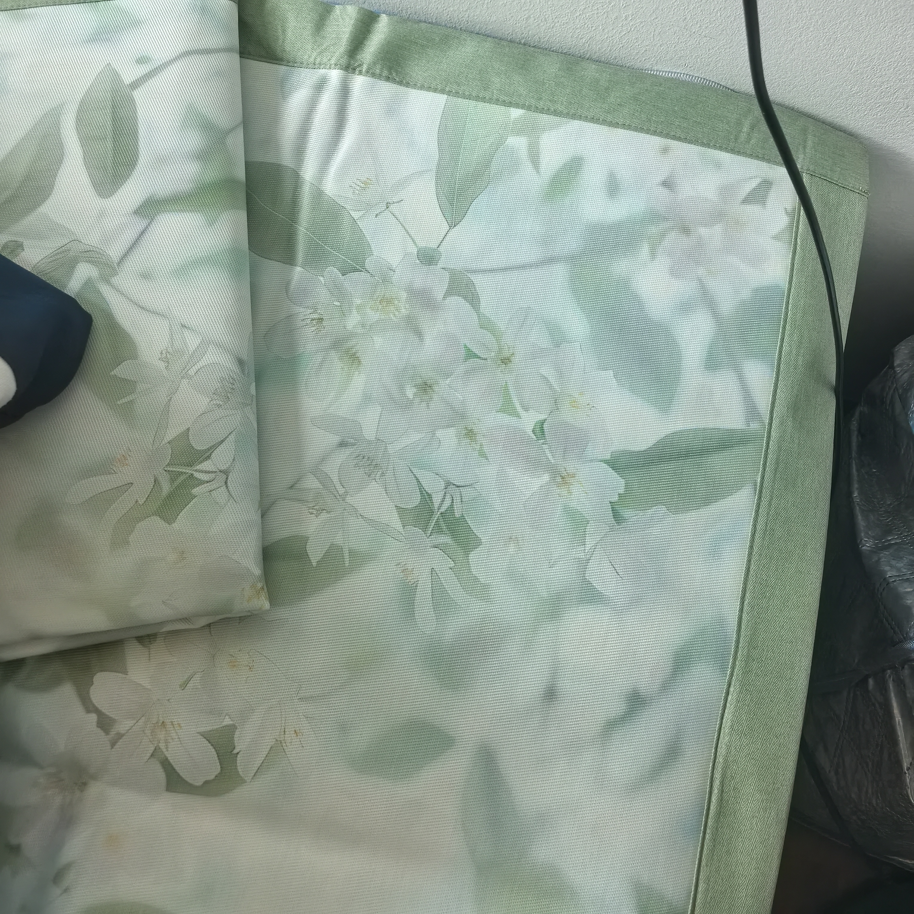 富安娜凉席 1000D冰丝席可水洗机洗  A类抑菌双人夏天席子 1.5x2米 薄荷 实拍图