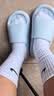 耐克（NIKE）正品NIKE耐克袜子纯棉男女跑步运动篮球袜中长筒四季款透气毛巾底 【四季款】【3双白色】【高筒款】 M码（38-42鞋码） 实拍图