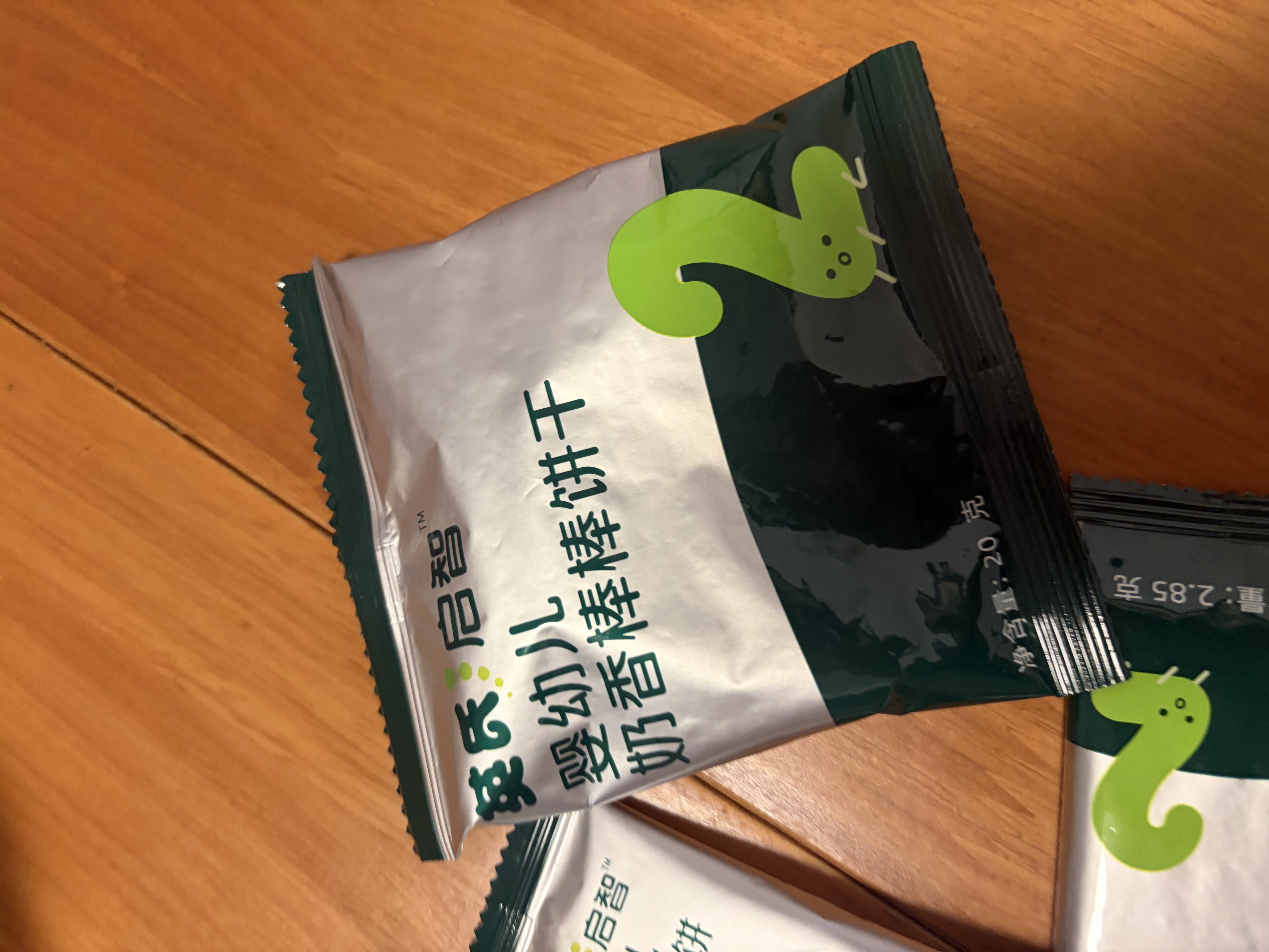 英氏婴幼儿奶香棒棒饼干 宝宝零食牛奶高钙手指磨牙饼干辅食40g 实拍图