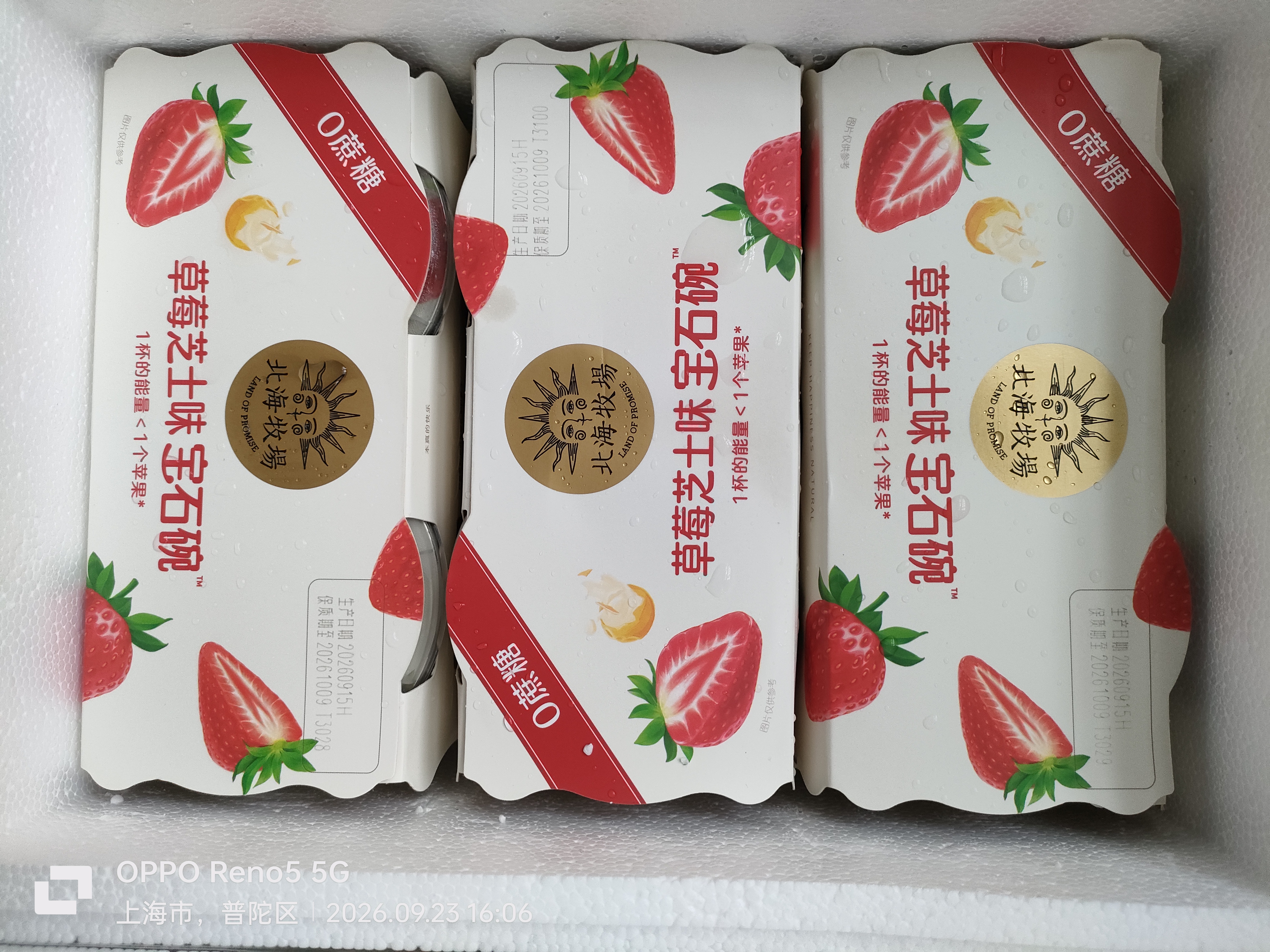 北海牧场宝石碗草莓芝士味140g*4杯0蔗糖3.7g蛋白 低温酸奶 健康轻食 实拍图