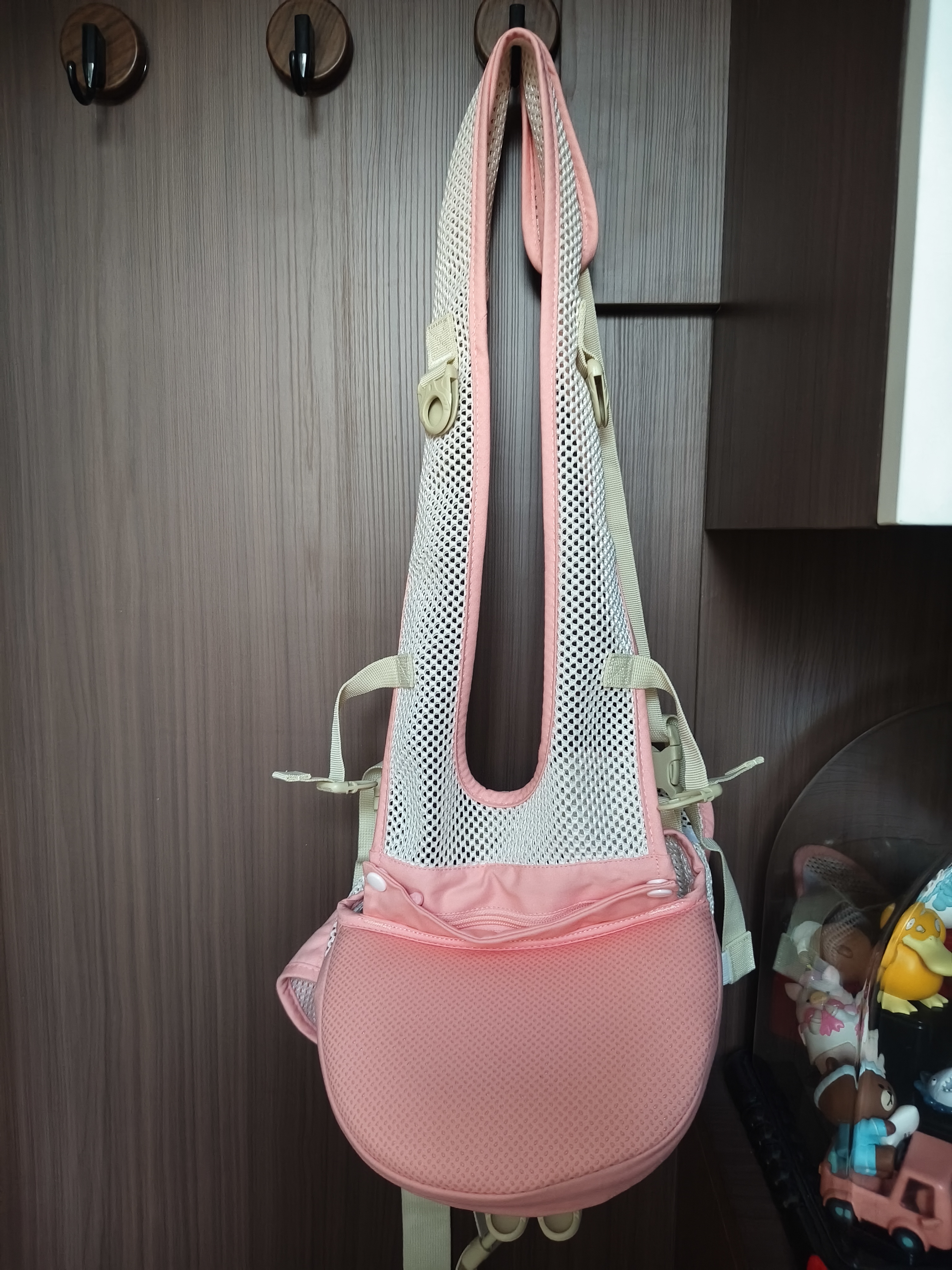 孩之伴（baby friend）腰凳婴儿坐凳宝宝背带前后两用多功能抱娃外出背娃神器 透气粉色 实拍图