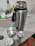 全钢保温杯男316底不锈钢大容量水杯茶水分离泡茶杯子带滤网水壶 316底不锈钢-1000ML（茶水分离） 实拍图