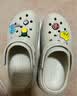 CROCS卡骆驰檀健次同款经典泡芙洞洞鞋轻便舒适男女同款花园鞋|207521 骨白色-2Y2(含智必星) 40 (250mm) 实拍图