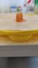 COOKSS宝宝辅食蒸糕模具婴儿食品级硅胶盒猫爪耐高温烘焙可蒸煮磨具黄色 实拍图