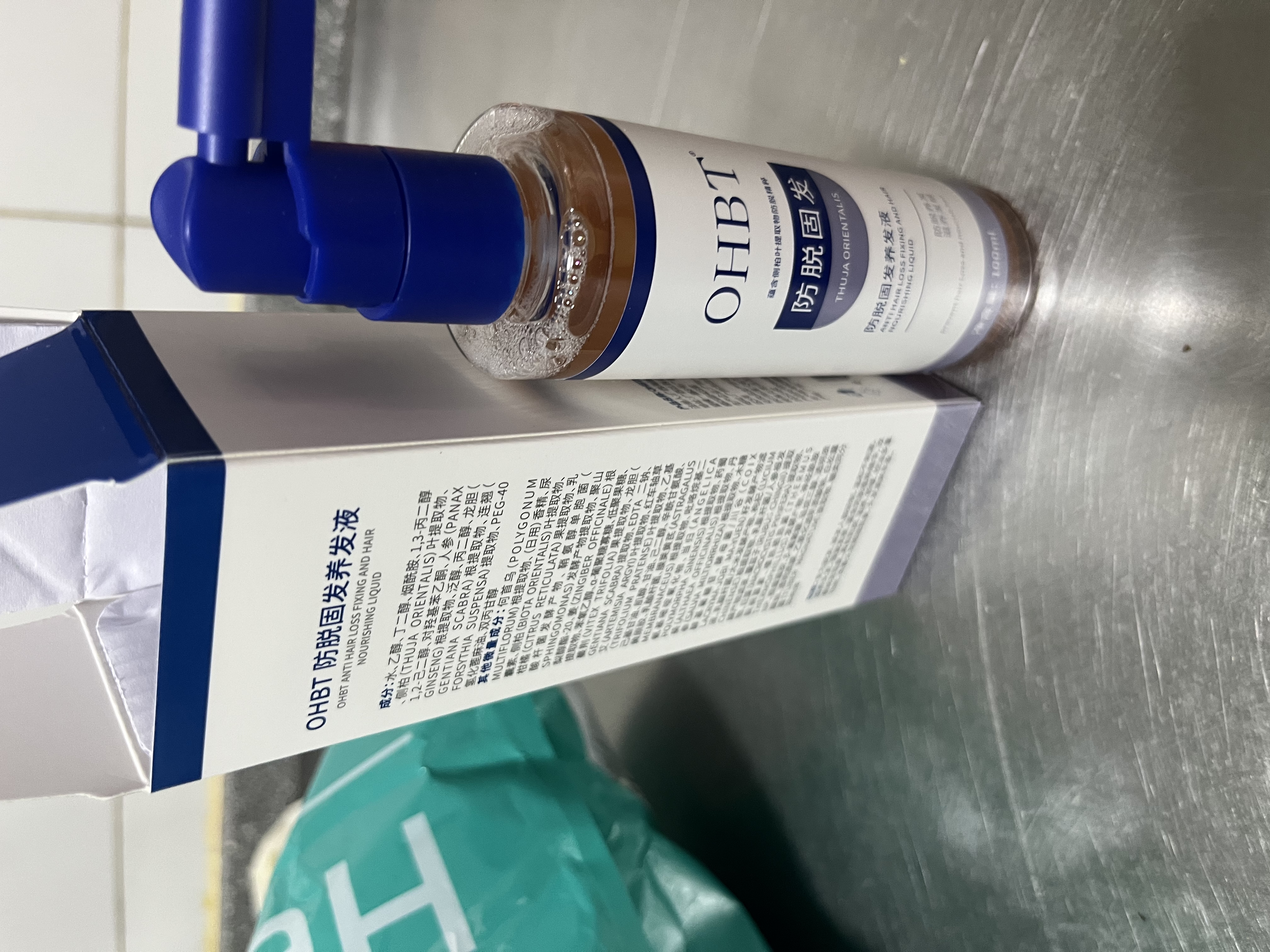 奥白汀（OHBT）防脱育发液100ml固发头发生长剂激活毛囊增发密发剂头皮精华液 实拍图