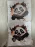智骋汽车划痕贴纸车贴划痕遮挡3D立体熊猫创意装饰图案遮盖电动摩托车 实拍图