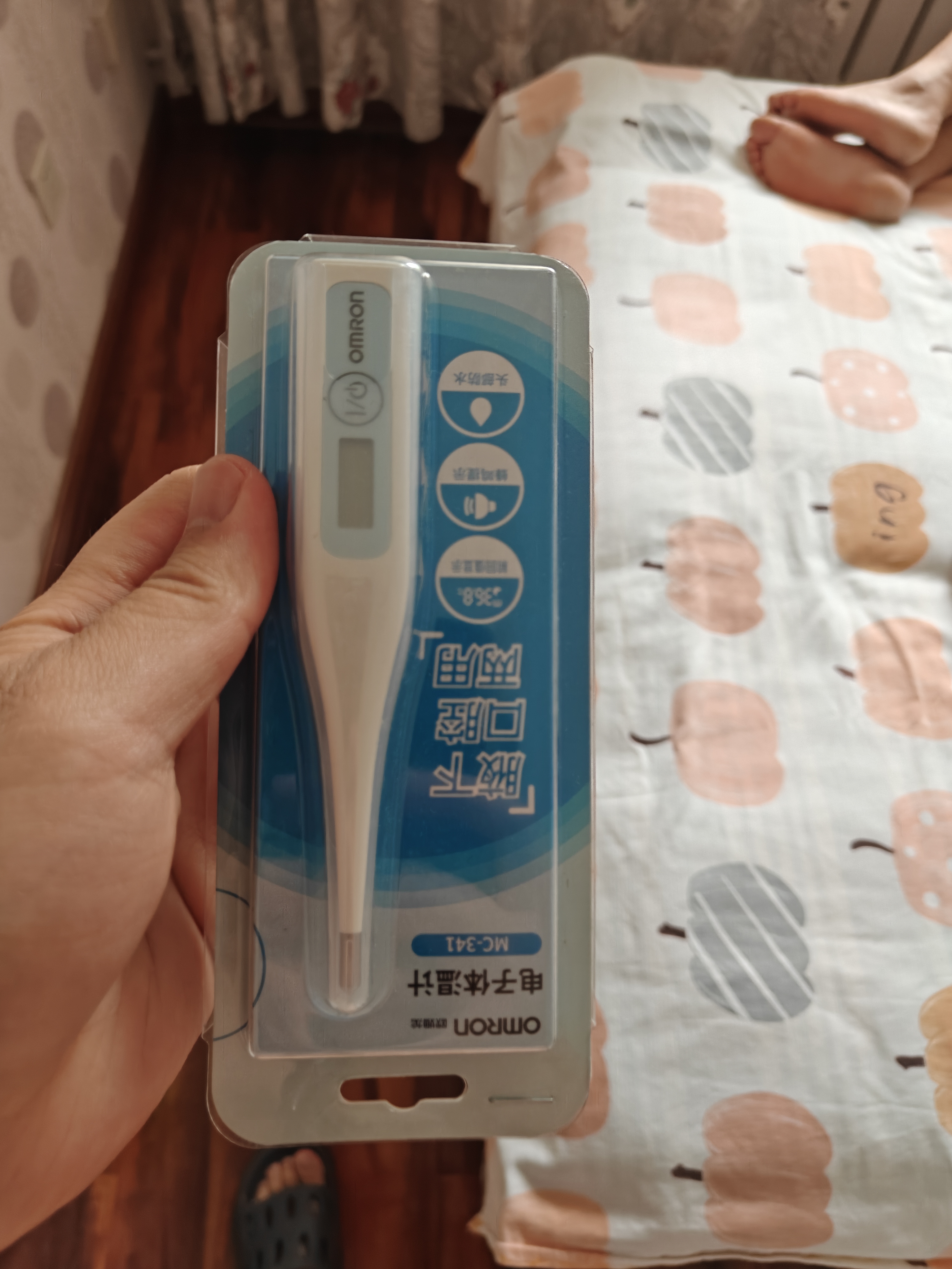 欧姆龙（OMRON）电子体温计 体温计婴幼儿精准 腋下口腔两用 家用温度计MC-341 实拍图