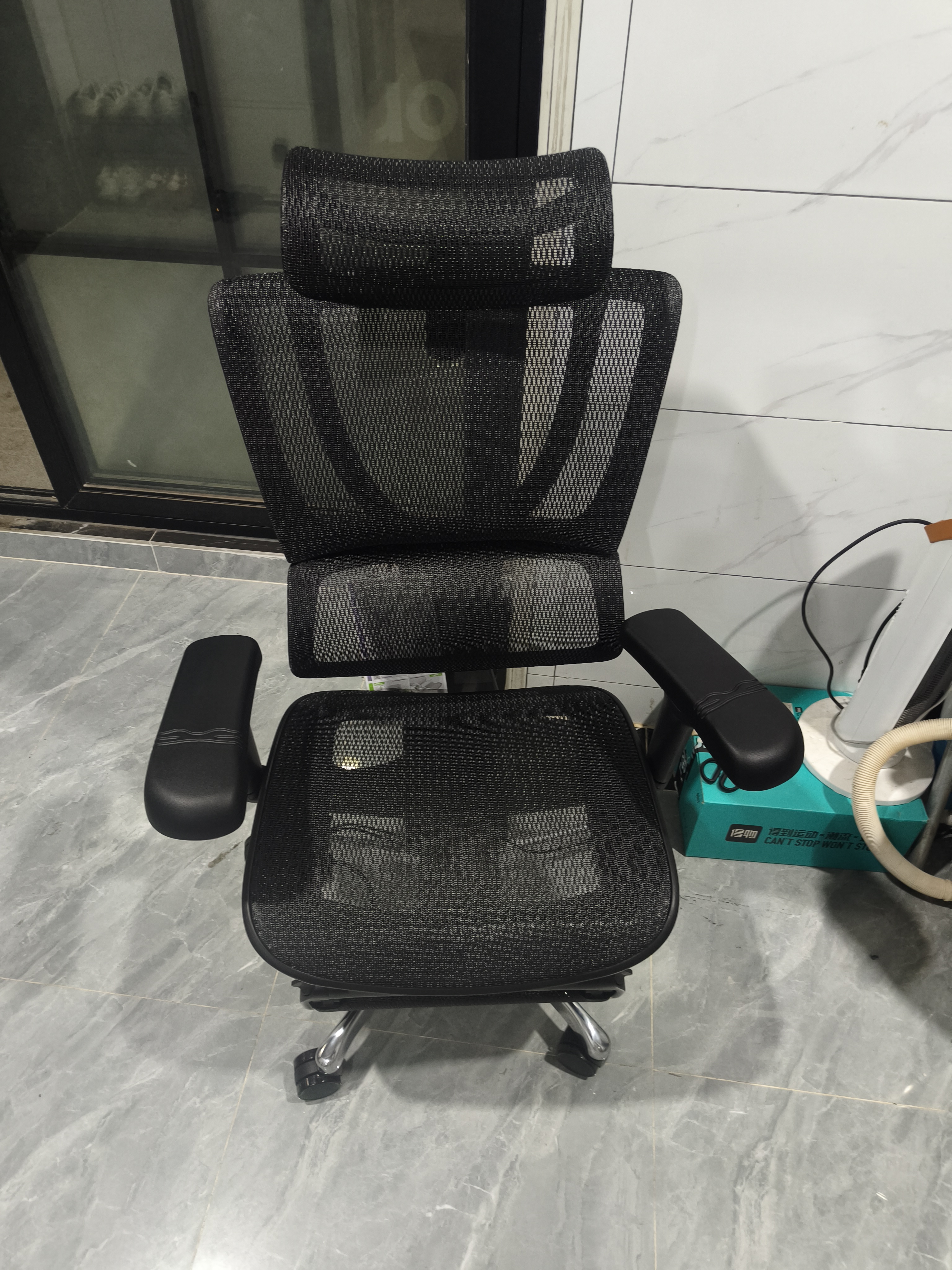 Ergonor保友优b雄鹰 电脑椅人体工学椅家用 电竞椅办公椅子靠背老板椅 【优b雄鹰】黑色网+躺舒宝 精准承托 舒适久坐 实拍图