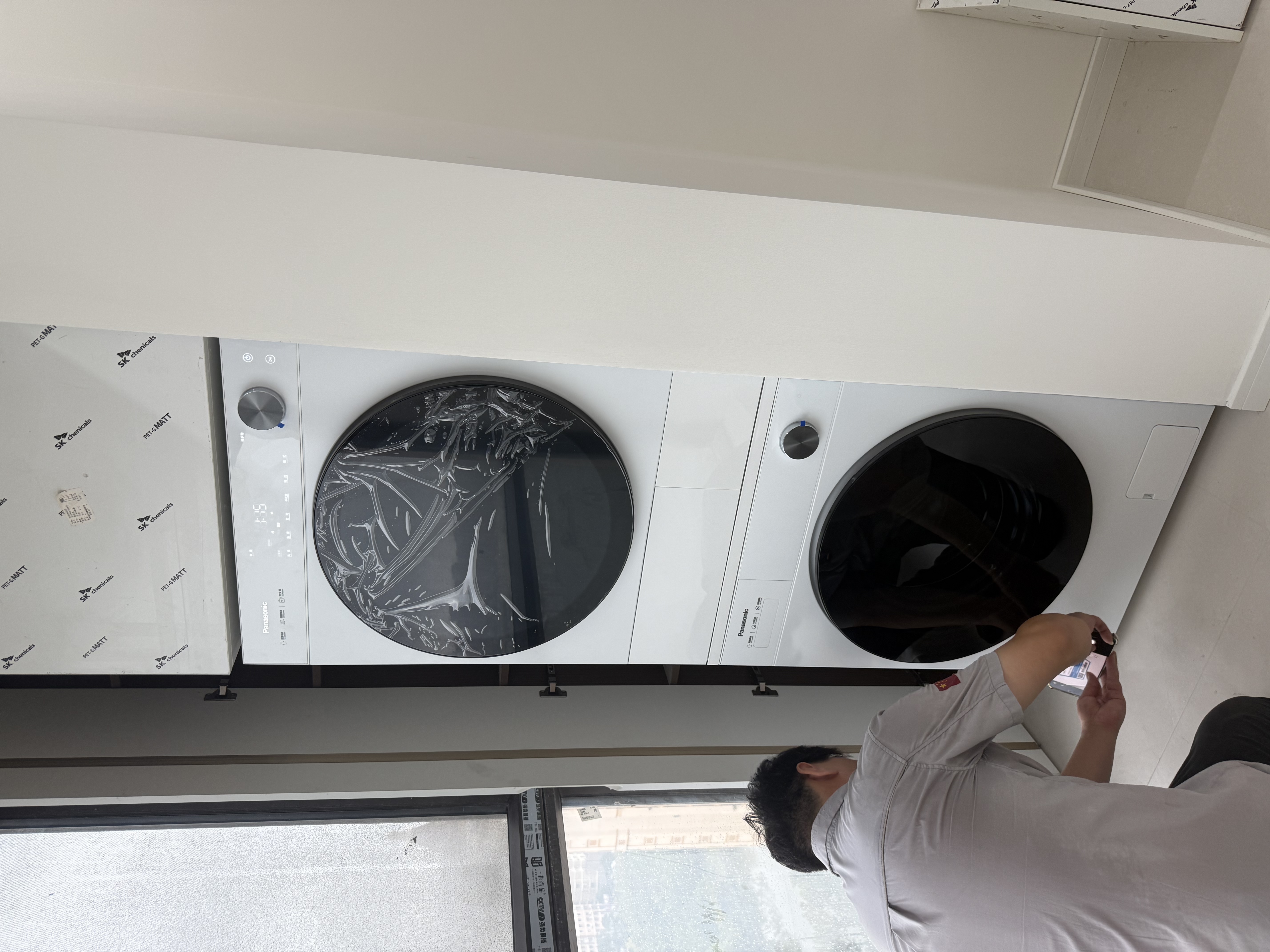 松下（Panasonic）白月光5.0Ultra洗烘套装 10KG家用滚筒洗衣机全自动+10KG变频热泵烘干机 银离子除菌82M1+82MR1 实拍图