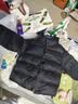 巴拉巴拉童装儿童羽绒服男女童宝宝冬装拼接外套三防保暖上衣百搭 黑色牛仔-灰鸭绒-85%绒子-209425107101 110 实拍图