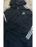 adidas通勤休闲三条纹连帽夹克早秋外套卫衣男装阿迪达斯轻运动   黑色/白   XL 实拍图