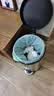 知洁艾草香氛免撕垃圾袋印花45*50cm100只双面2.4丝加厚抽绳垃圾袋 实拍图
