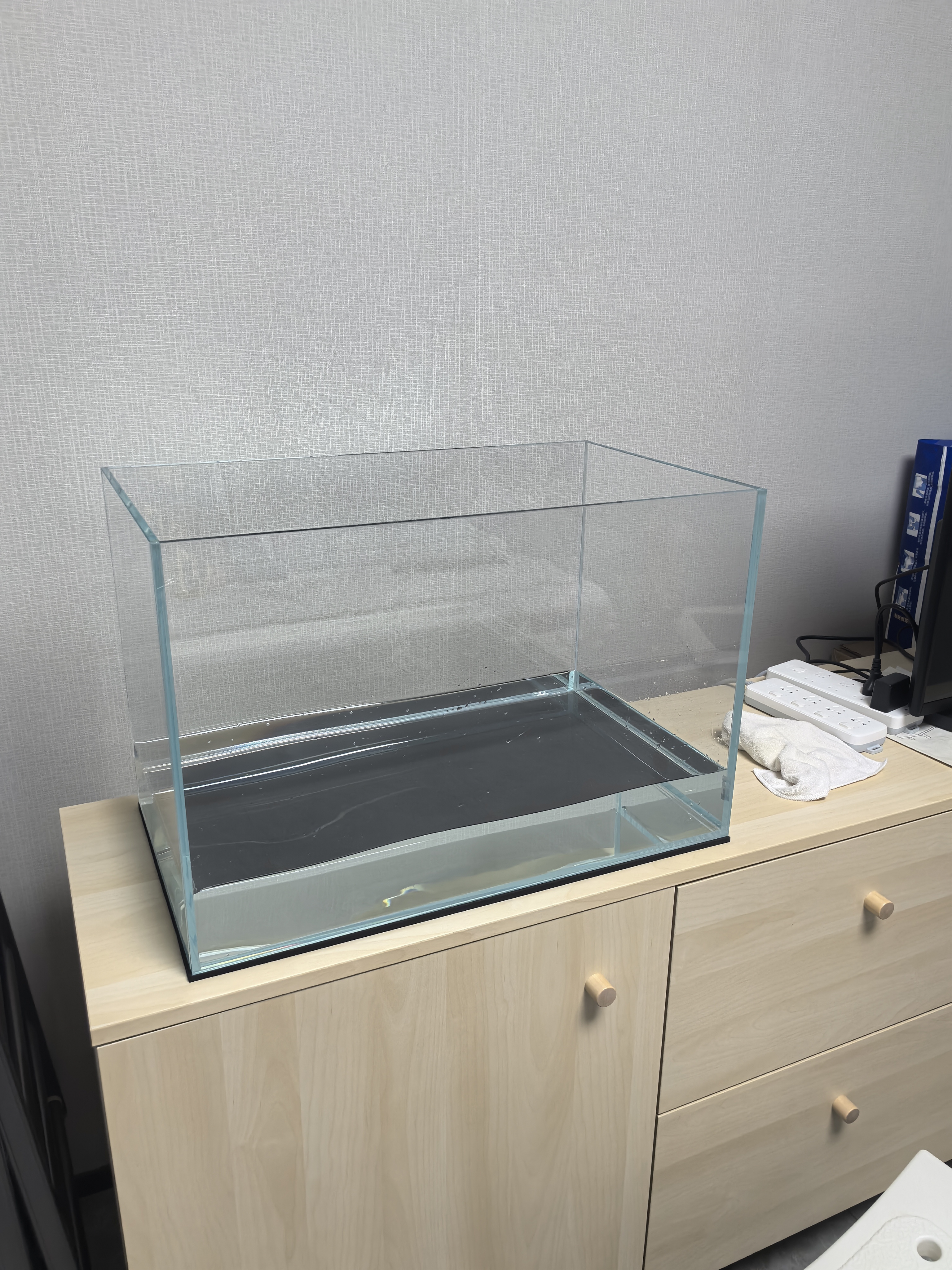 BESSN贝森金晶五线汽车级超白缸玻璃鱼缸客厅裸缸家用水草溪流缸 60*35*40cm8mm厚金晶五线超白送货上楼 实拍图