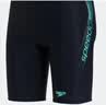速比涛（Speedo）泳裤男大标logo系列专业训练抗氯速干防晒及膝游泳裤 中灰蓝 36 实拍图