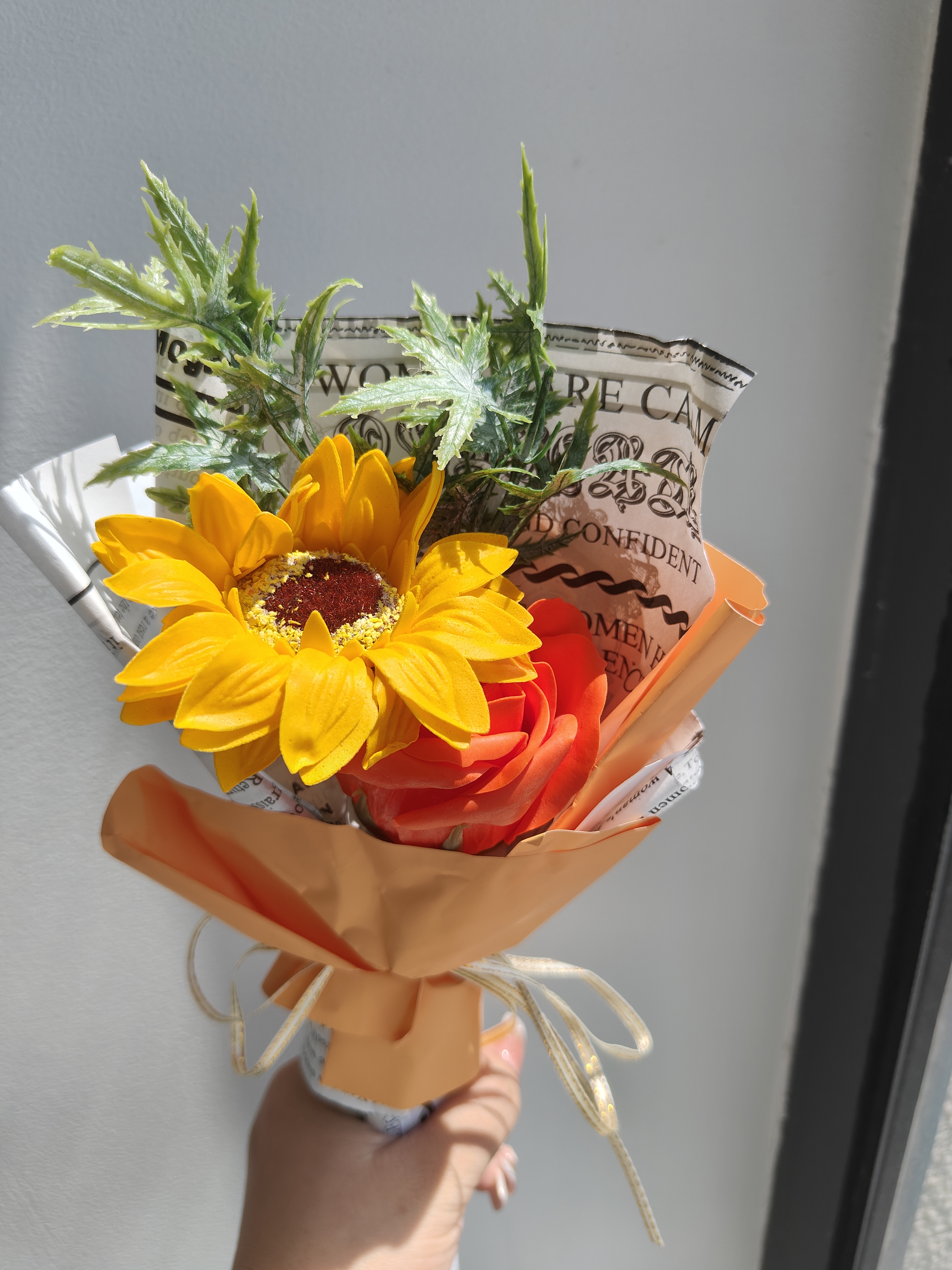 巧心师向日葵花束重阳节圣诞礼物女老师实用永生香皂花幼儿园礼品伴手礼 实拍图