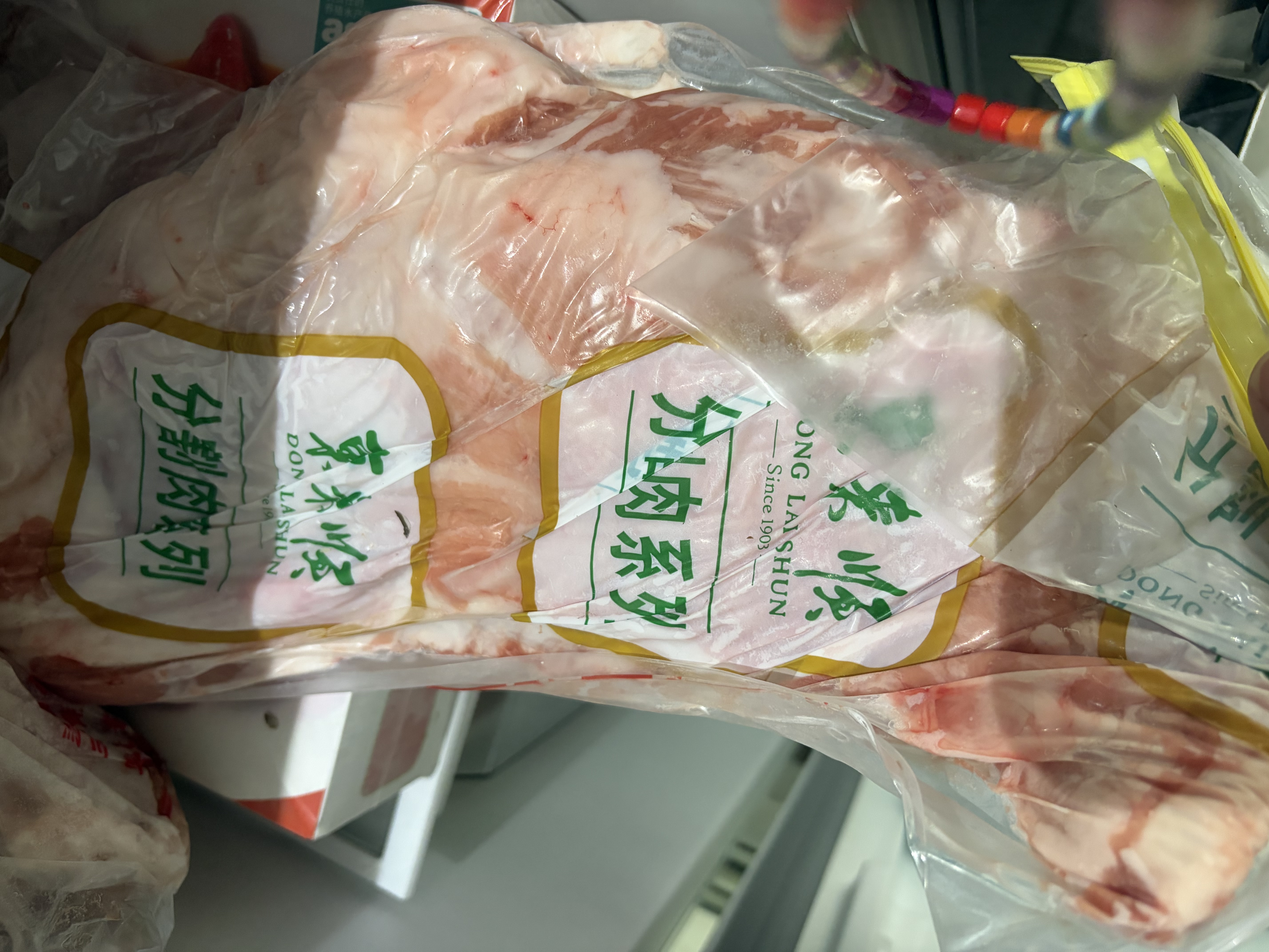 东来顺 内蒙古羔羊原切带骨羊排2.4斤 烧烤炖煮羊肋排 清真中华老字号 实拍图