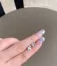 BJYLS999足银四叶草耳钉女士养耳洞纯银耳环银耳饰生日礼物送女友老婆 999足银四叶草耳钉一对【精美礼盒】 实拍图