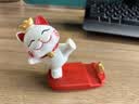 侑家良品招财猫桌面摆件手机支架 实用小礼物 办公室送礼抽奖小摆件 实拍图