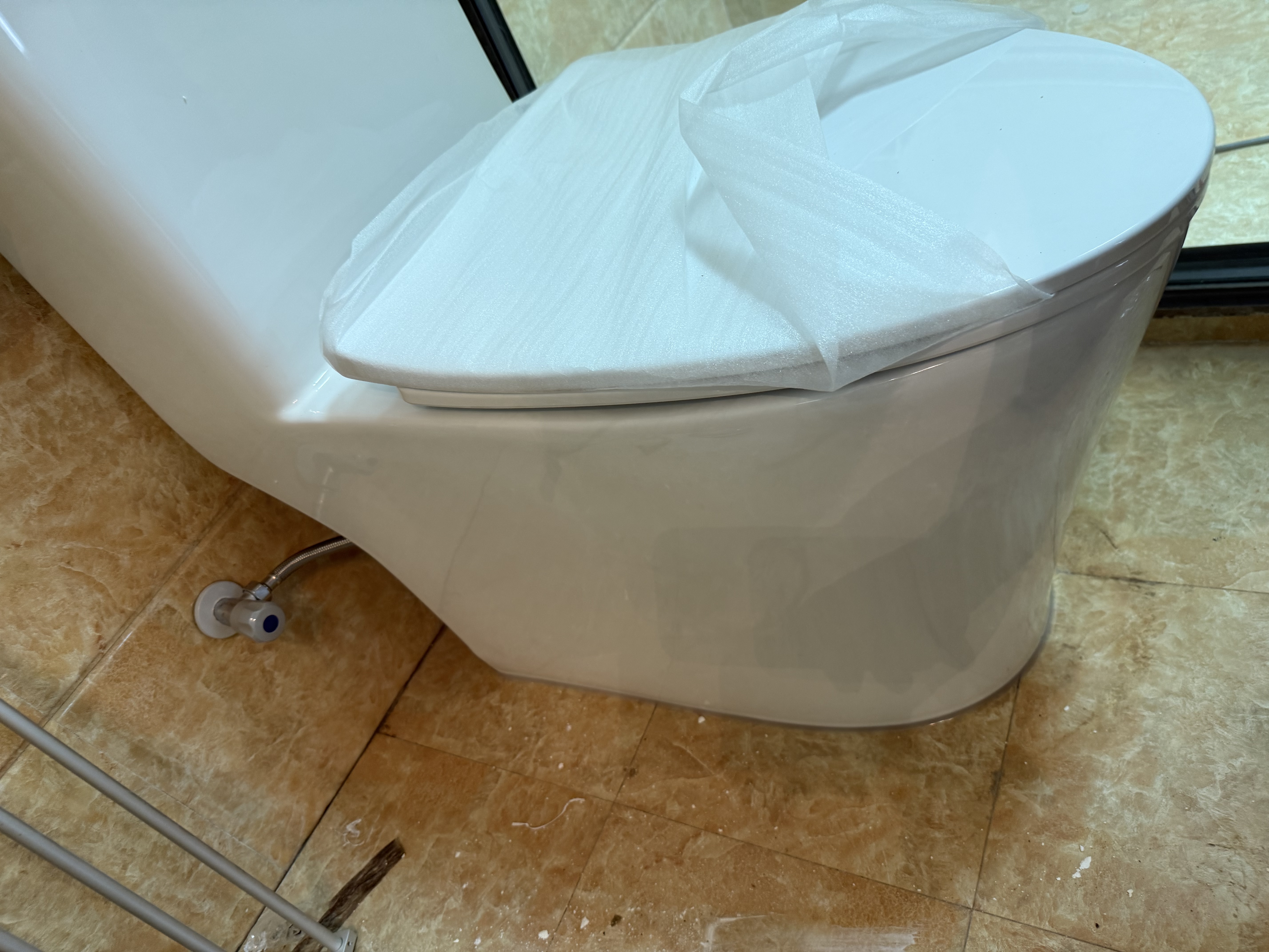 九牧（JOMOO）马桶 家用虹吸式马桶大冲力节水坐便器 防臭瞬冲 易洁抗菌马桶 行业爆款-升级无棱内壁11370-400坑 实拍图