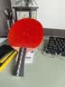 红双喜狂飚横拍【京仓速发+2球+拍套】蓝海绵双面反胶乒乓球拍No6横拍 实拍图