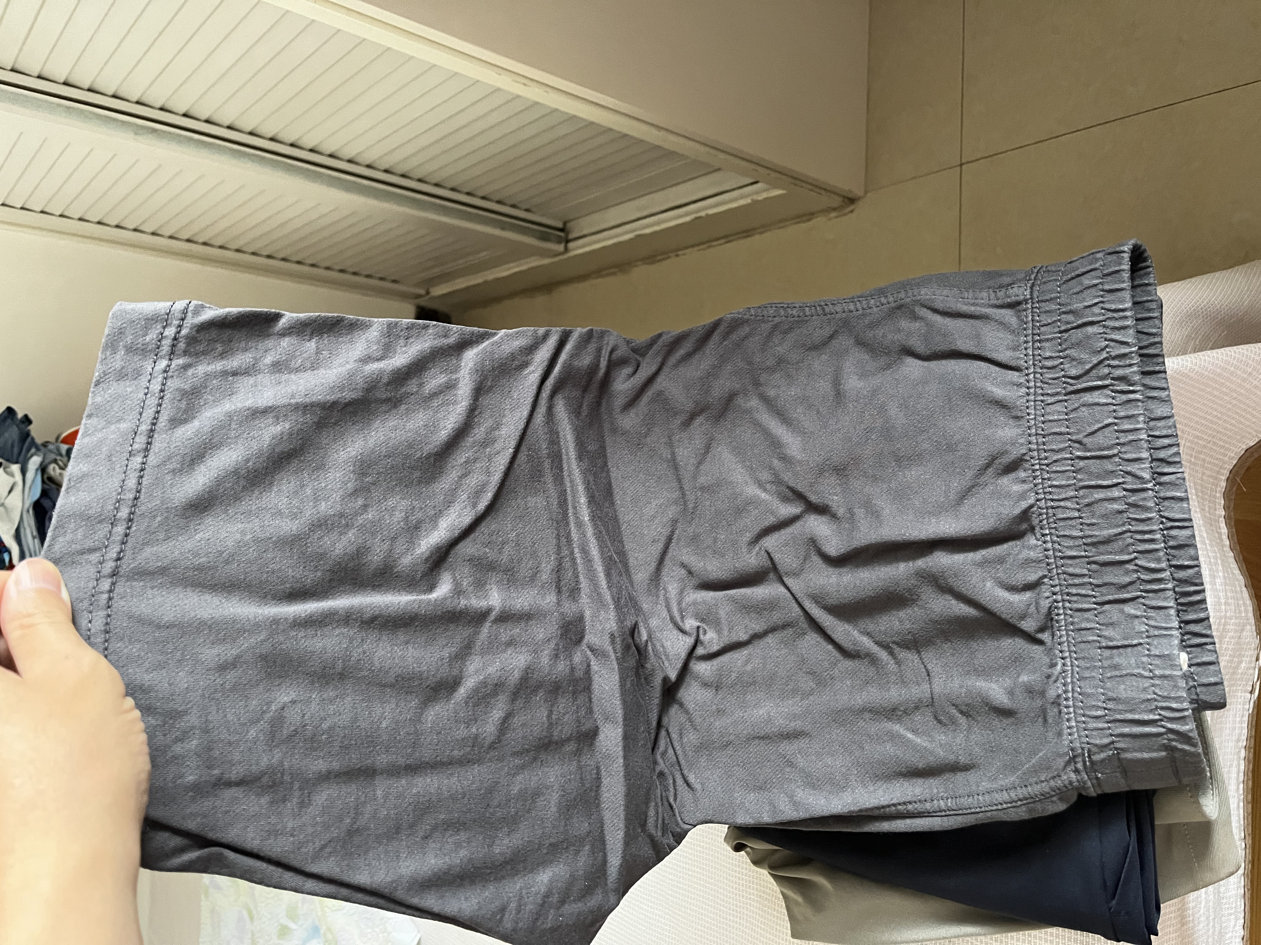 优衣库水洗全棉舒适短裤男女装/休闲短裤26春夏新款481571 474129 481571/08深灰色 L 实拍图