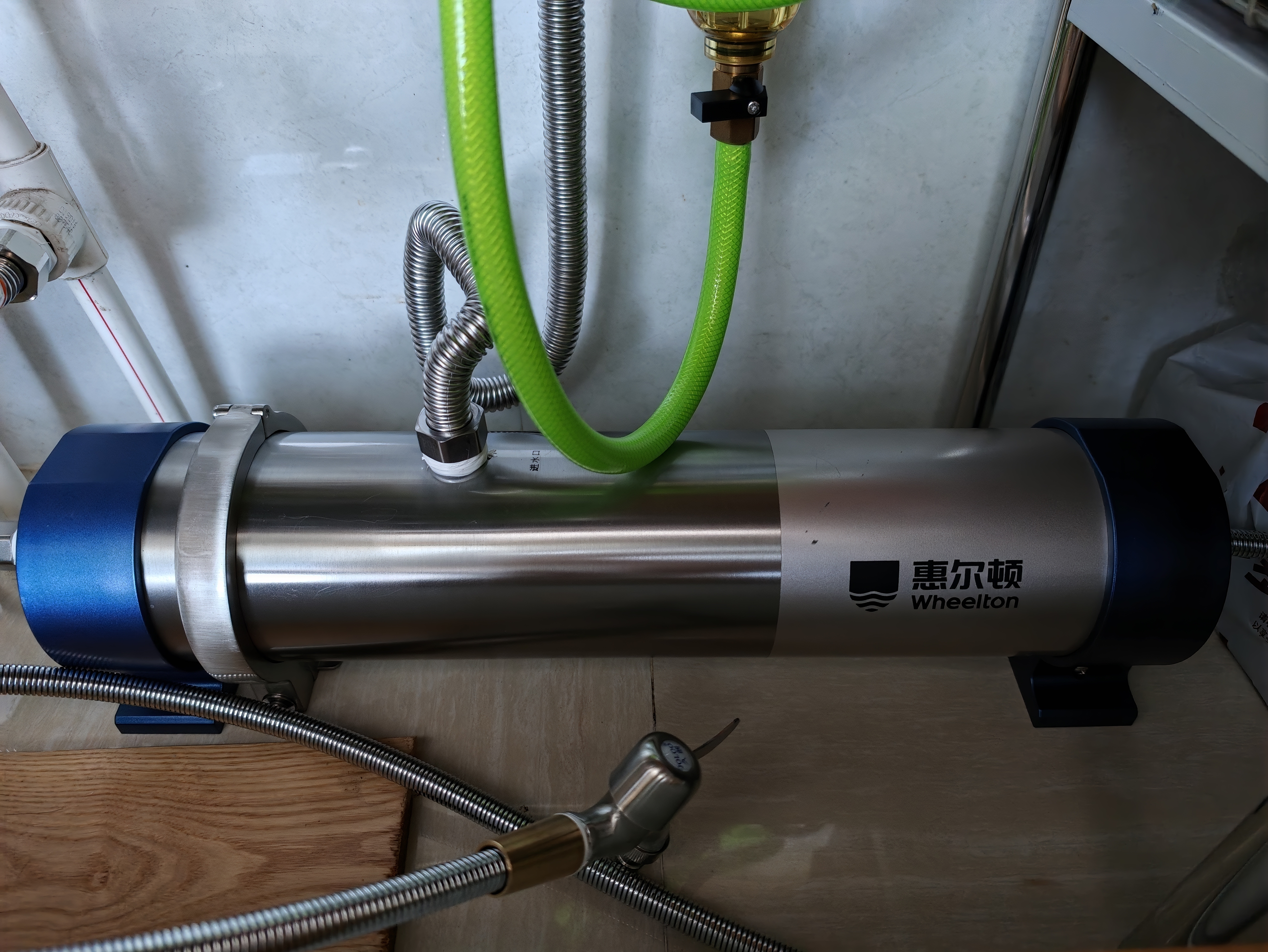 惠尔顿中央净水器全屋净水系统家用自来水农村井水前置过滤器管道超滤机水塔外压大流量不锈钢小区商用 全屋/大平层够用UF4 实拍图
