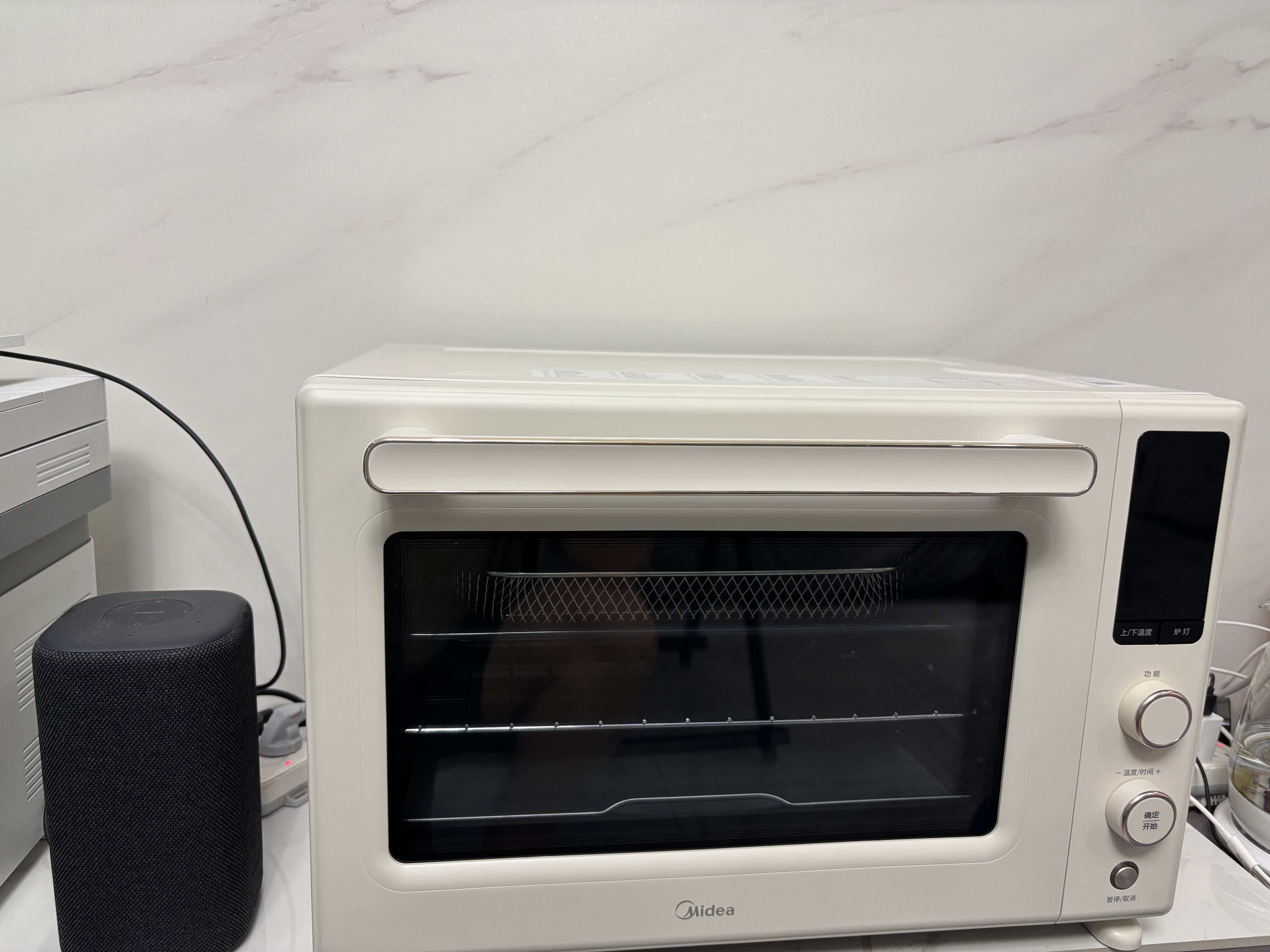 美的（Midea）家用电烤箱专业烘焙大容量多功能发酵风炉 瞬热空气炸锅烤箱一体机奶油风2026新款搪瓷内胆Q40二代 实拍图