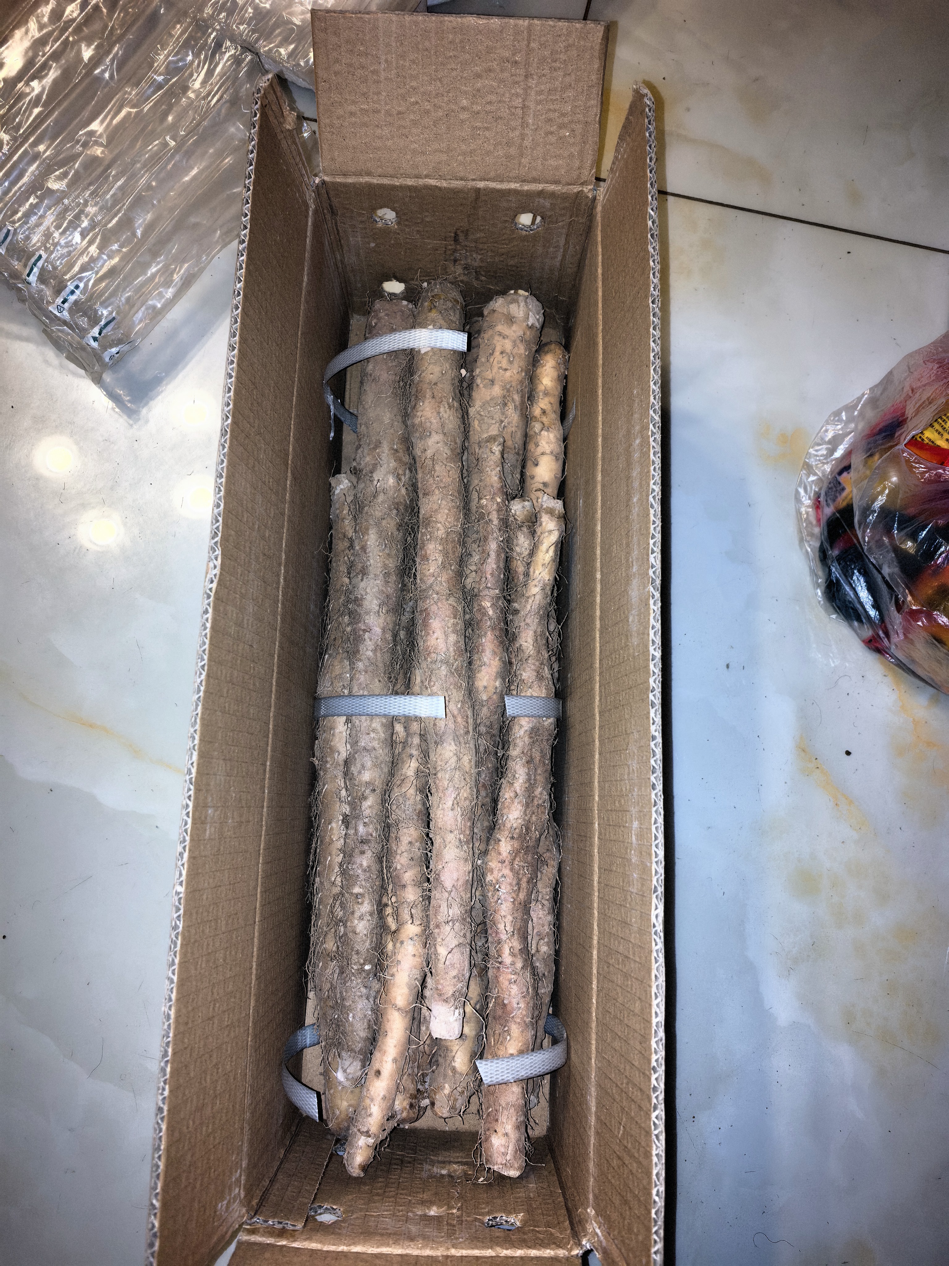 鲜铁棍山药 铁杆淮山药 河南焦作怀府特产铁棍怀山药 净重5斤 实拍图