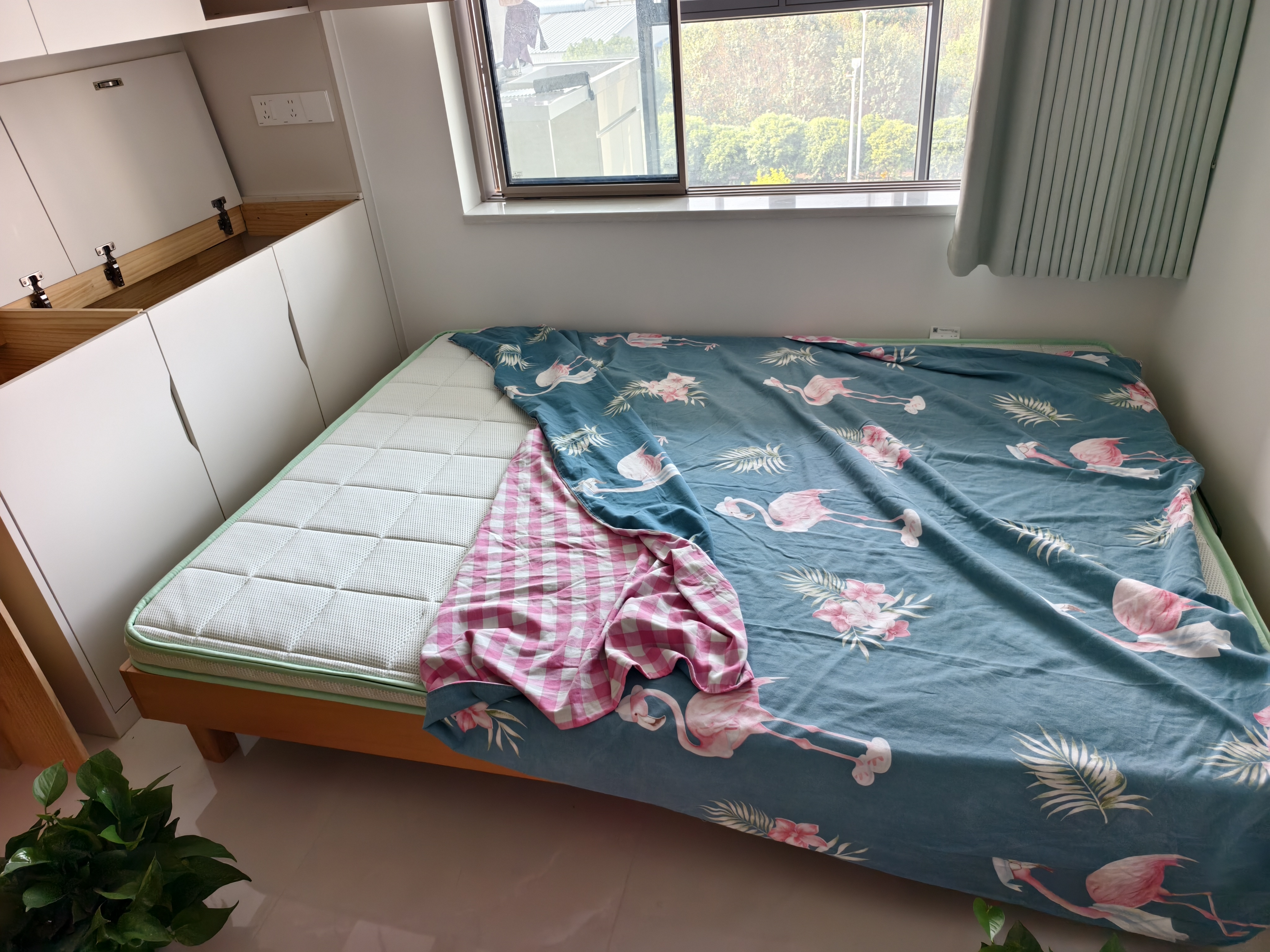 麻大师豆苗儿童护脊床垫黄麻婴儿防螨床垫子1.5x2米天然乳胶定做定制 0胶透气10cm厚=A类薄荷冰丝面料+2cm8cc3D+5cmS型黄麻 1350mm*2000mm 实拍图