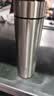 炊大皇保温杯 316L不锈钢茶水分离男女商务便携水杯 钢本色 490ml 实拍图