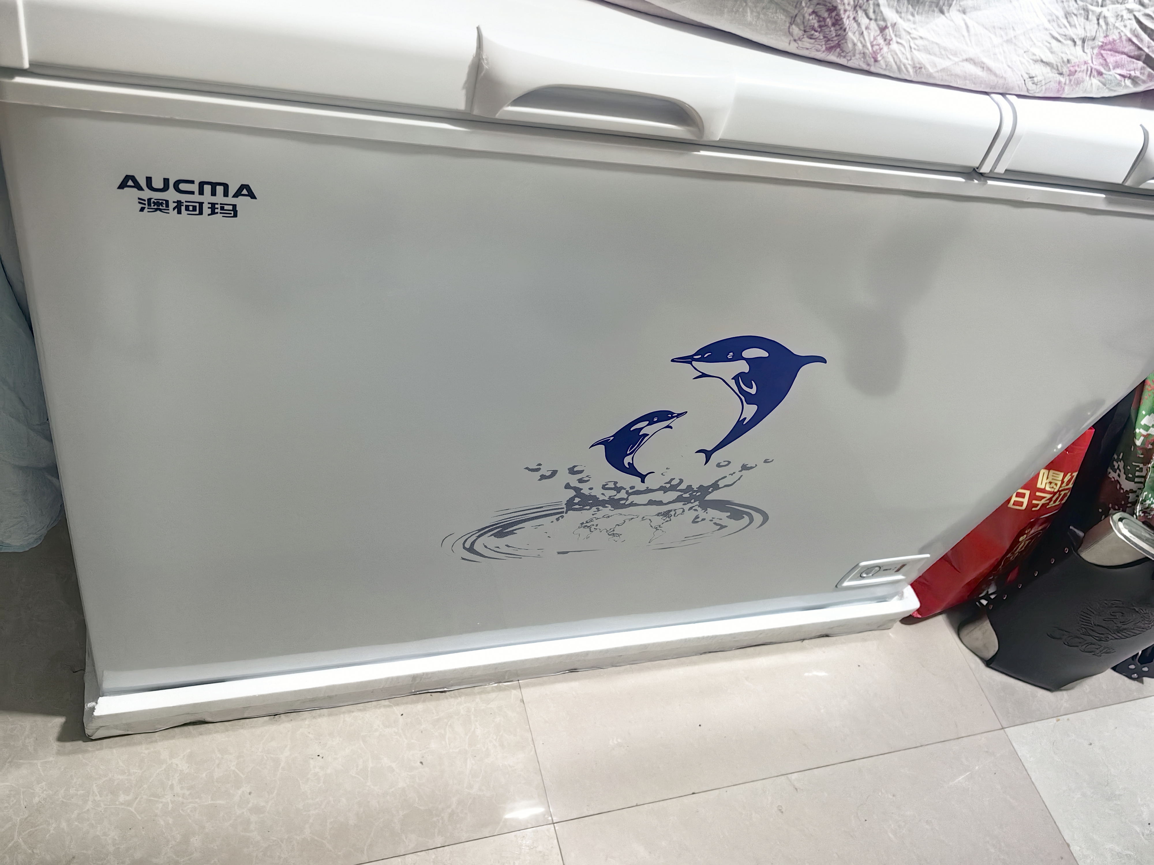 澳柯玛（AUCMA）双温系列302升双箱家用冰柜 冷藏冷冻卧式商用大容量双门冰箱 冷藏全铜管 BCD-302CNE 以旧换新 实拍图