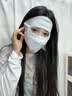 JEEP保暖面罩女冬季保暖防风防寒口罩护全脸加绒女士骑行面罩男 浅灰 实拍图
