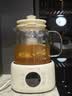 九阳（Joyoung）全玻璃沸萃0胶水养生壶 85mm加大玻璃茶篮煮茶器±1℃调温冲奶壶 办公室恒温花茶壶烧水壶12WY01R 实拍图