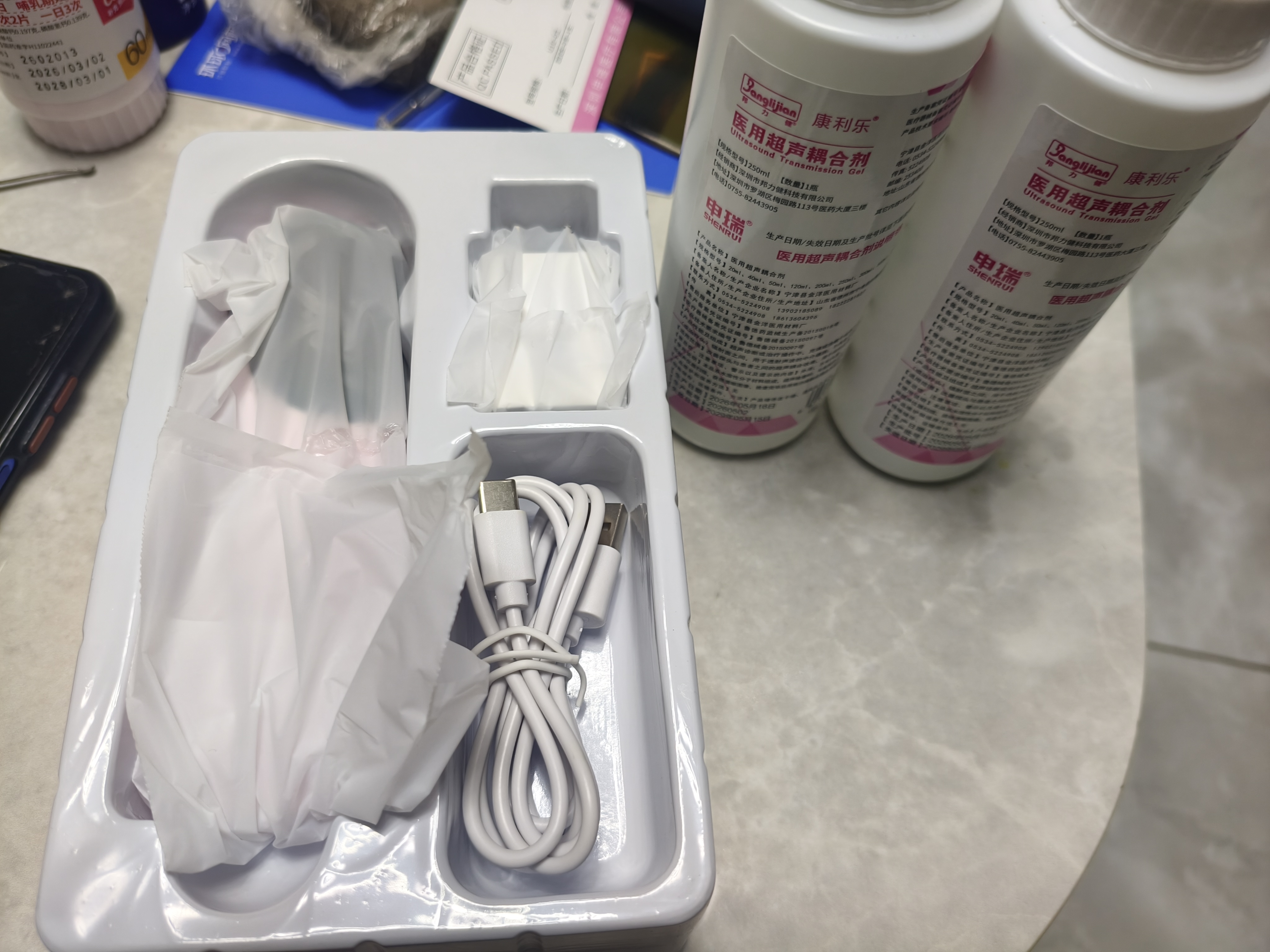 邦力健胎心仪胎心监测仪医用孕妇家用超声多普勒胎心监护仪蓝牙款U10-03 实拍图