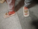 安尚芬不臭脚静音无致癌物踩屎感拖鞋男士居家室内外穿浴室防滑凉拖鞋女 卡其【卡通熊】 40-41 (255mm) 适合39-40 实拍图