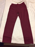 魔之韵弹力紧身小脚打底裤子外穿女士休闲大码胖mm显瘦薄款/加绒裤8181 酒红色【九分春秋薄款】 常规 L (110-118斤左右) 实拍图