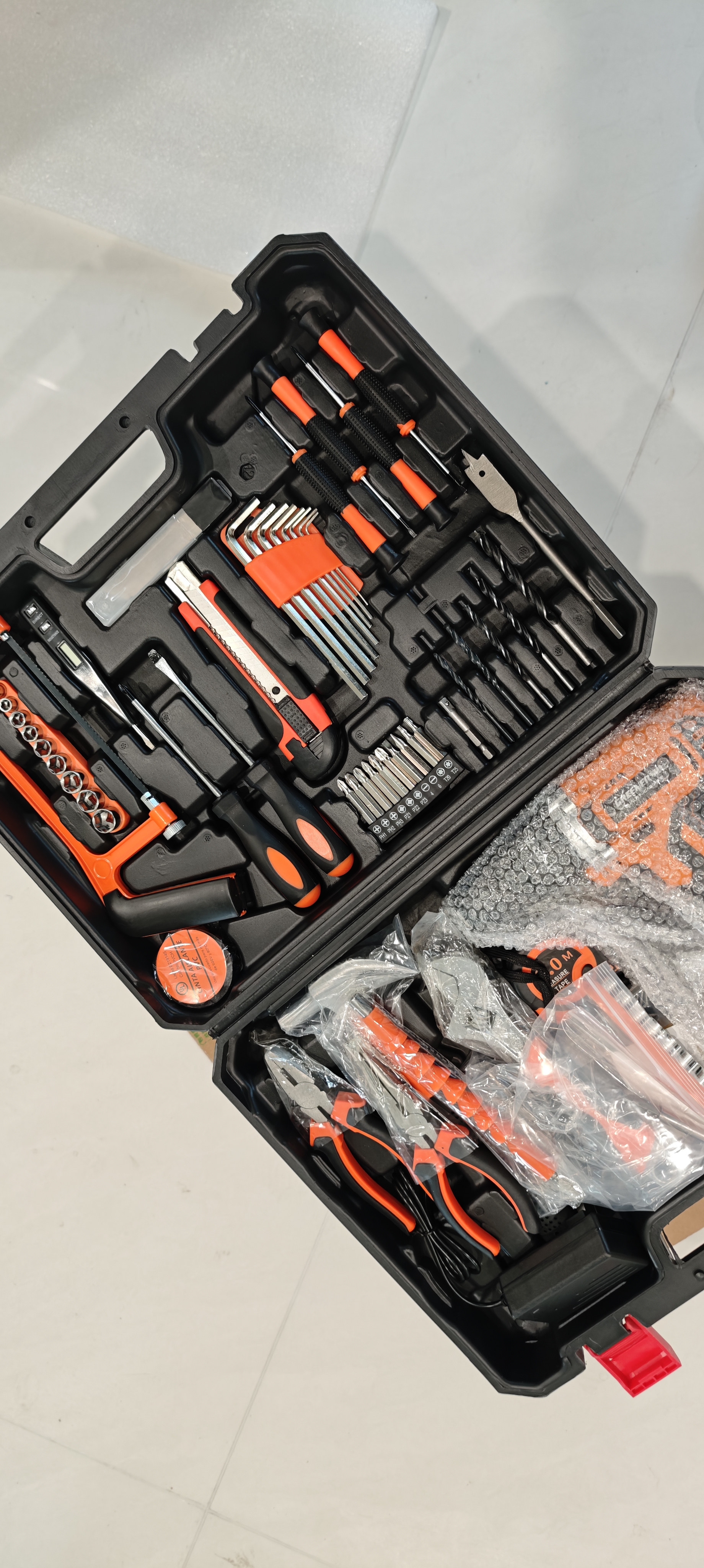 绿林手电钻充电家用组合多功能电钻工具箱套装 21V冲击电钻102件套 实拍图
