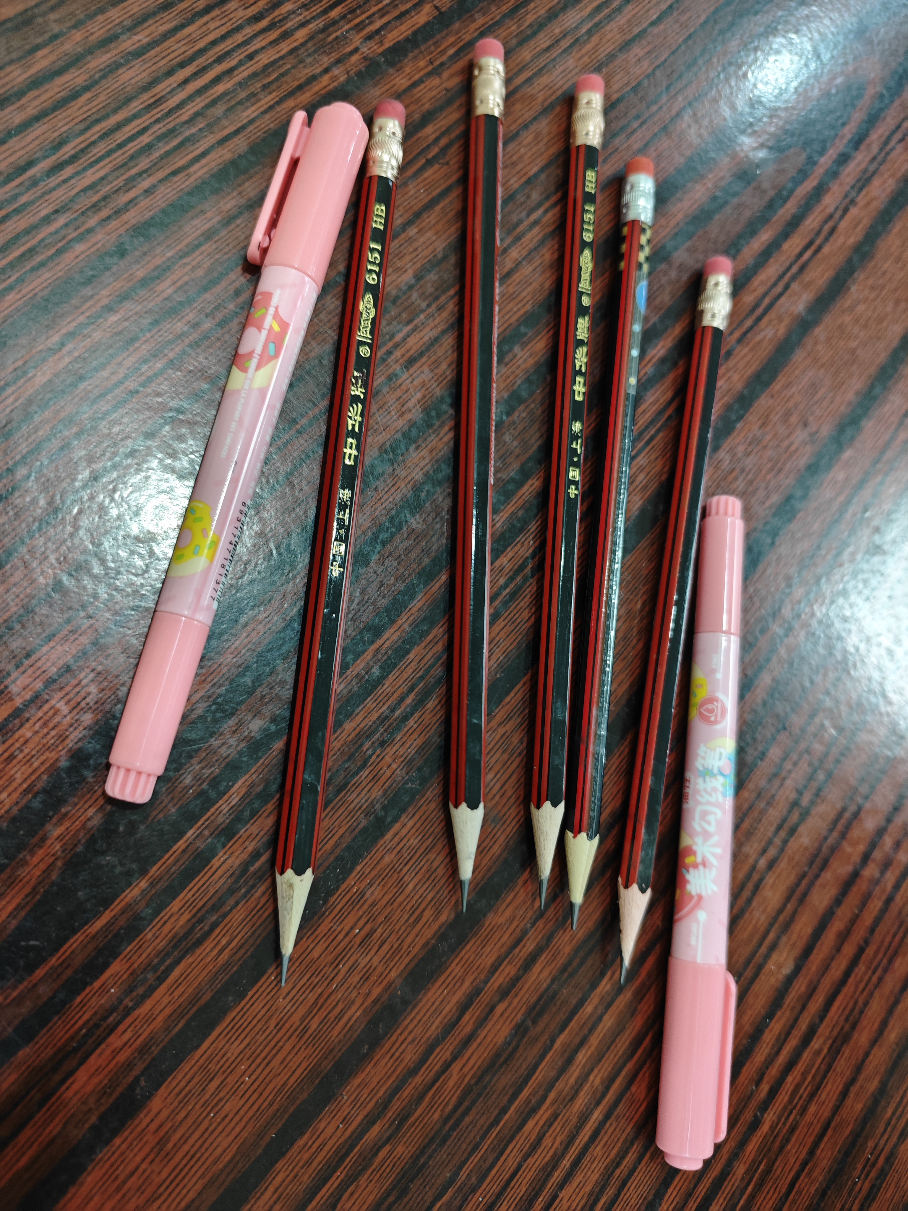 中华红黑抽条学生办公书写HB铅笔六角小学生专用48支盒书写不易断量贩装带橡皮头 开学礼物文具 实拍图