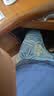芬腾男士睡裤夏季薄款纯棉短裤运动可外穿大码全棉家居裤 蓝色  5XL 实拍图